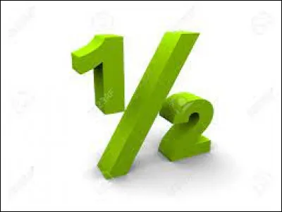 La moitié de 50 est...