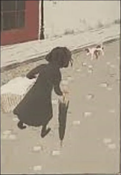 Quel nabi a représenté, dans cette lithographie de 1896, cette petite fille, de dos, portant un gros tas de linge, appelée ''La Petite Blanchisseuse'' ?