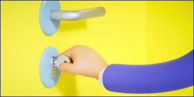 Avec quel objet ouvre-t-on une porte ?