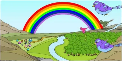 Qu'est-ce qui est composé de sept couleurs et qu'on peut le voir apparaître dans le ciel ?