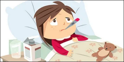 Elle a un gros rhume. "She is ...".