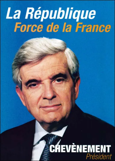 Jean-Pierre Chevènement, également candidat en 2002, était alors ...