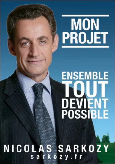 Toujours aux élections de 2007, Nicolas Sarkozy était alors ...