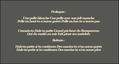 Voici le début d'une chanson à « Curer les runs » : de quoi s'agit-il au juste ?