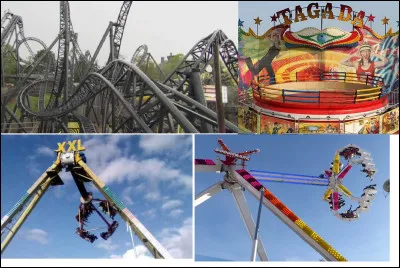 Des manèges à sensations sont aussi disponibles dans le parc. Citez-les !