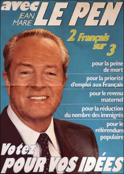 C'est l'affiche du Front national pour les élections de ...