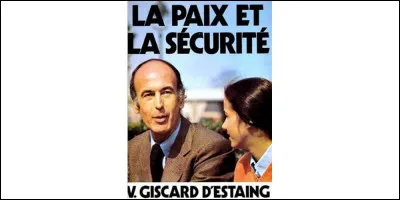A quelle élection cette affiche de Giscard d'Estaing correspond-elle ?