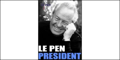 A quelle élection cette affiche de Jean-Marie Le Pen correspond-elle ?