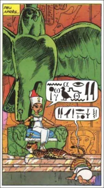 Méfiez-vous néanmoins de ces interprétations hasardeuses, voire des contrefaçons ! Par exemple, comment traduire ce que dit Cléopâtre ?