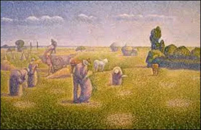 En 1892, quel pointilliste a exécuté cette toile intitulée ''Les Moissonneurs'' ?