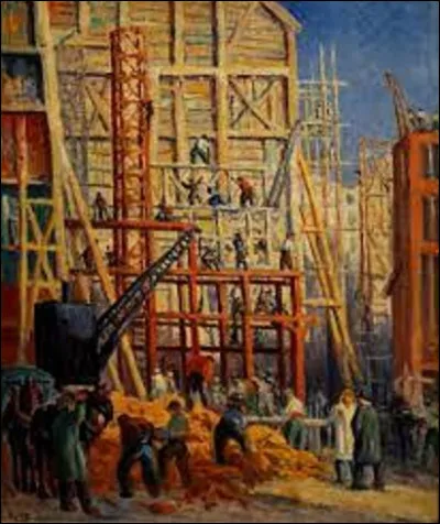 Quel néo-impressionniste a réalisé en 1911 cette toile intitulée ''Le Chantier'' ?