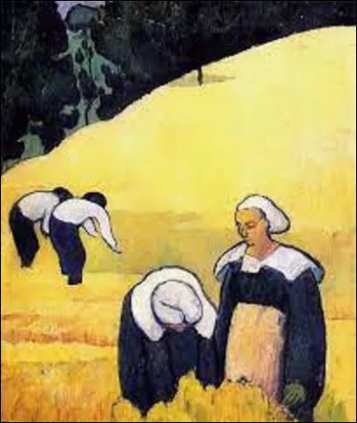 ''La moisson d'un champ de blé'' est un tableau nabi. Des trois peintres de ce mouvement, lequel a réalisé cette toile en 1888 ?