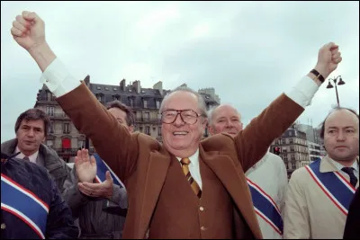 Arrivé 4e avec 15 %, Jean-Marie Le Pen ...