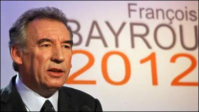 Toujours en 2012, François Bayrou, arrivé 5e ...