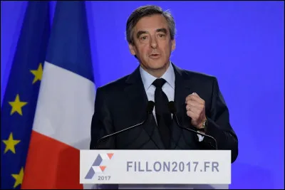 En 2017, François Fillon, arrivé 3e ...