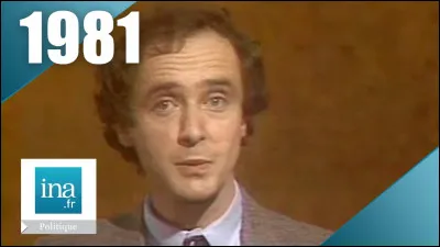 Toujours en 1981, Brice Lalonde, candidat écologiste qui a réalisé 3,8 %, ...