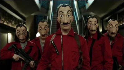 Quel peintre est représenté sur les masques des braqueurs ?