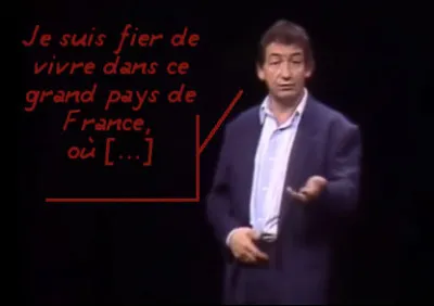 (Mais il n'a rien contre ces gens-là, la preuve...)