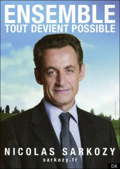 Quelle est l'année de cette affiche de Sarkozy ?