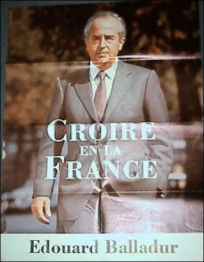 A quelle élection cette affiche de Balladur correspond-elle ?