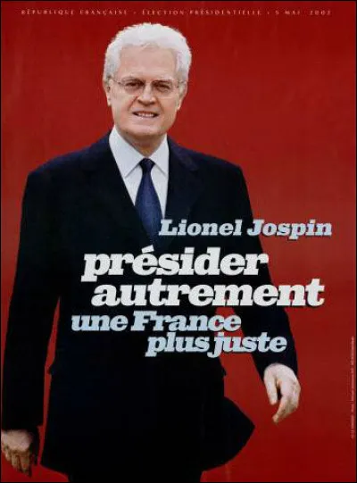 A quelle élection cette affiche de Jospin correspond-elle ?