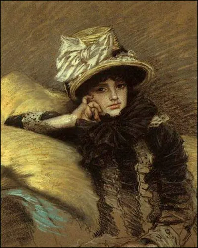 Qui a représenté cette fille sous un chapeau de paille à ruban satiné ?