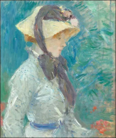 Qui a peint cette"Jeune Femme avec un chapeau" ?