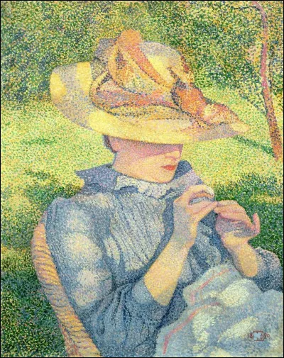 Il a intitulé sa toile "Le Chapeau de paille". Qui est ce pointilliste ?