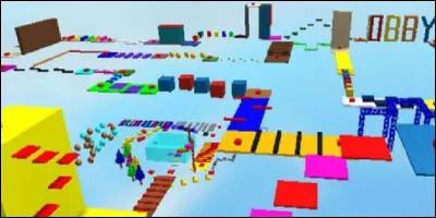 Sur Roblox, il existe des jeux dont le but est de faire des parcours. Il y a plusieurs niveaux : et dès que l'on tombe dans le vide ou qu'il y a un obstacle qui nous fait « mourir », on doit recommencer le niveau (les niveaux sont rapides). Le but est d'arriver à finir le jeu en atteignant le dernier niveau ! Comment ces jeux sont-ils appelés ? 
(La photo montre plusieurs niveaux de parcours.)