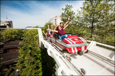 Une attraction dans le parc s'appelle "Bobsleigh suisse".