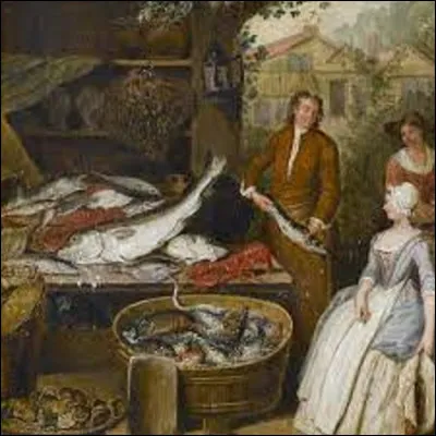 Cette question n'est pas facile non plus, je l'avoue. Quel rococo a peint cette scène nommée ''Le Marchand de poissons'' ? (Je n'ai pas la date exacte de sa création).