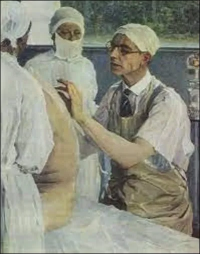 J'admets que la question qui suit n'est pas facile. À quel symboliste russe doit-on ce tableau intitulé ''Portrait du chirurgien russe, Sergueï Youdine'', en 1933 ?