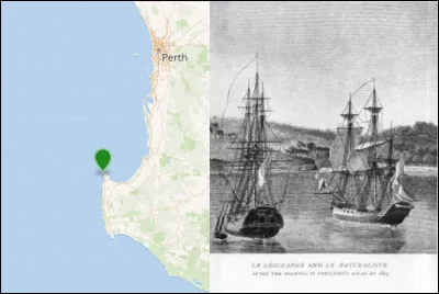 Ici le cap du Naturaliste, du nom d'un navire du capitaine français Emmanuel Hamelin : quel type de bateau était-ce ?