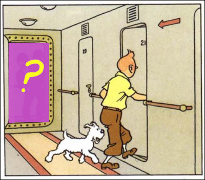 Dans "Les Cigares du Pharaon", dès le début, Tintin se fait les ongles... non, pardon ! ...il se fait épier : mais par qui ?