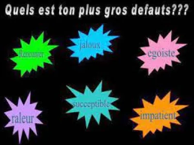 Quel est ton plus gros défaut ?