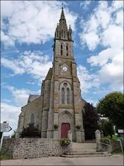 Nous sommes maintenant en Bretagne, à Bréhand, devant l'église Notre-Dame. Commune de l'arrondissement de Saint-Brieuc, elle se situe dans le département ...