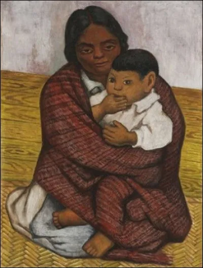 Et on termine avec ce tableau repr&eacute;sentant une m&egrave;re et son enfant, qui en est l'auteur ?