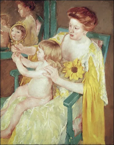 Qui a peint "M&egrave;re et enfant" ?
