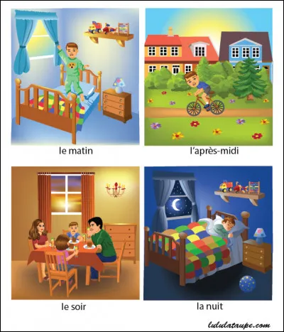 Quel moment de la journée préfères-tu ?