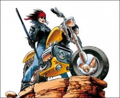 Dans un tout autre genre, voici une autre "Carmen", sorte de Barbarella un peu plus motorisée. Quel est son nom ?