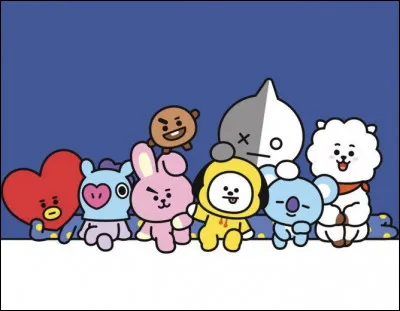 Comment s'appelle ce groupe de petits personnages qui correspondent aux BTS ?
