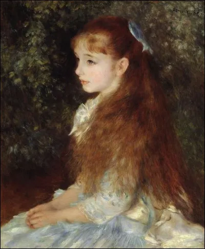 Qui a réalisé le portrait de "La Petite fille" au ruban bleu" ?