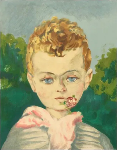 À qui doit-on la lithographie "L'Enfant à la rose" ?