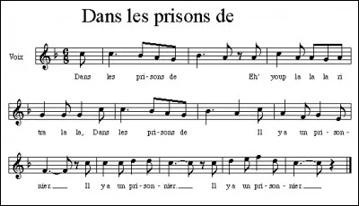 Dans quelle chanson populaire retrouve-t-on le récit amoureux entre un prisonnier et la fille du geôlier, qui laide à sévader d'une prison ?