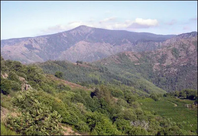 Le point culminant du département est le mont Aigoual, à 1567 mètres d'altitude, dans les Cévennes :