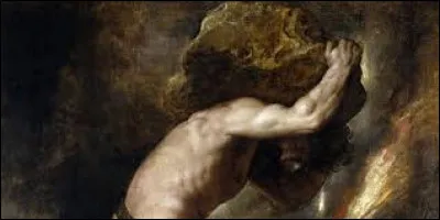 Comment s'appelle le mortel qui doit pousser un rocher en haut d'une colline ?