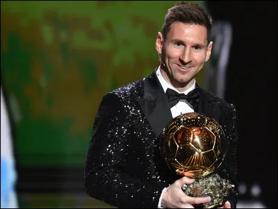 Combien de fois Messi a-t-il été premier au palmarès du Ballon d'Or ?