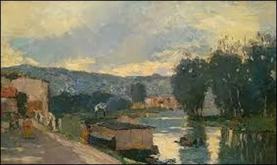 Quel peintre impressionniste, issu de l'École de Rouen, a exécuté cette toile nommée ''Vue de la Seine au bas Meudon'' en 1893 ?