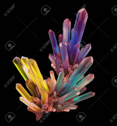 Lequel de ces mots décrit le processus de formation des cristaux ?