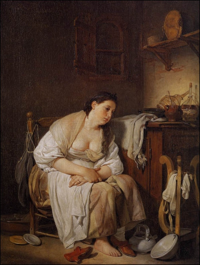 Quel peintre français du XVIIIe a peint "L'Indolence (La Paresseuse italienne)" ?